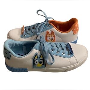 Ground Up Bluey Bingo Court Shoes Women’s Size 10 Sneakers Tennis Blue Orange